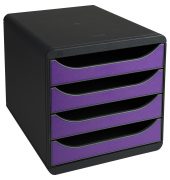 Schubladenbox BIG-BOX Iderama 310720D 4Sch. violett