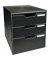 Schubladenbox Modulo 325414D schwarz/schwarz 3 Schubladen geschlossen
