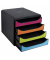 Schubladenbox Exacompta 310498D, 4 Schubladen, A4+, sortiert