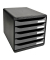 Schubladenbox Big-Box Plus 309738D silber/silber 5 Schubladen