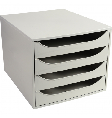 Exacompta Schubladenbox Ecobox 228606D A4+ 4Schübe offen grgr