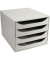 Exacompta Schubladenbox Ecobox 228606D A4+ 4Schübe offen grgr