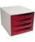 Exacompta Schubladenbox Ecobox 228654D A4+ 4Schübe offen grhimb.