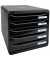 Exacompta Schubladenbox BIG-BOX PLUS 3097214D 5Sch. gloschwarz