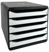 Schubladenbox BIG-BOX PLUS 3097213D 5Sch. gloweiß