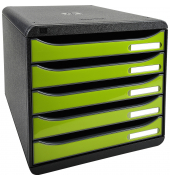 Schubladenbox BIG-BOX PLUS 3097225D 5Sch. gloanisgrün