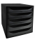 Exacompta Schubladenbox Ecobox 229014D A4+ 5Schübe offen swsw