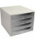 Exacompta Schubladenbox Ecobox 228323D A4+ 4Schübe offen grtr