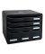Schubladenbox Store-Box 306714D schwarz/schwarz 6 Schubladen geschlossen