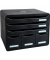 Schubladenbox Store-Box 306714D schwarz/schwarz 6 Schubladen geschlossen