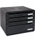 Exacompta Schubladenbox BIG-BOX Plus 315714D A4+ 4Schübe sw