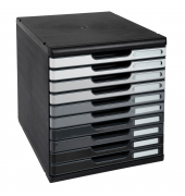 Schubladenbox Modulo 302794D A4+ 10 Schübe swshadegrey