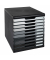 Exacompta Schubladenbox Modulo 302794D A4+ 10 Schübe swshadegrey