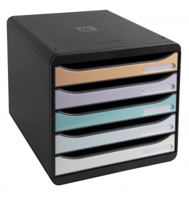 Exacompta Schubladenbox BIG-BOX PLUS 3094296D 5Schübe swpastell