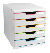 Schubladenbox Modulo 301913D A4+ 5Schübe wsharlekinws