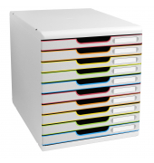 Schubladenbox Modulo 302913D A4+ 10Schübe wsharlekinws