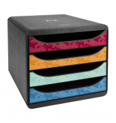 Schubladenbox BIG-BOX Maia 3104249D 4Schübe harlekin