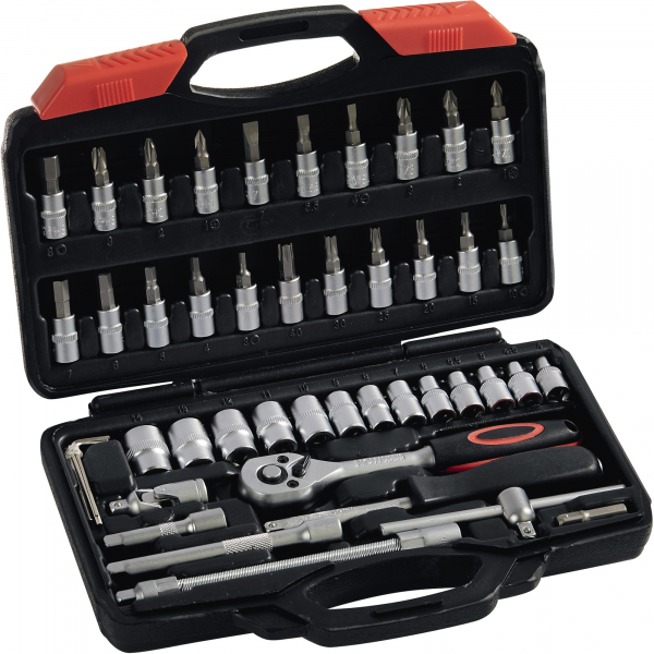 4015448767541 - NOW Ratschenkasten Steckschlüsselsatz D03046 45teilig 1 4 Zoll klein 4015448767541 NORDWEST Handel AG
