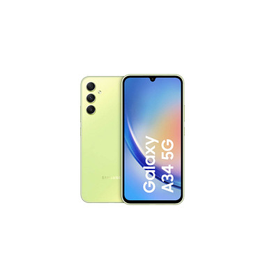 SAMSUNG Galaxy A34 5G Dual-SIM-Smartphone lime 128 GB