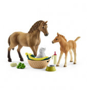 Horse Club 42432 Sarahs Tierbaby-Pflege Spielfiguren-Set