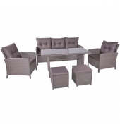 Garden Pleasure Sitzgruppe Sevilla grau
