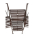 Garden Pleasure Gartenbank Rinjani 950467 rostbraun Metall 157,0 cm
