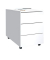 VCM my office Dalosa Rollcontainer weiß 3 Auszüge 39,0 x 70,0 x 55,0 cm