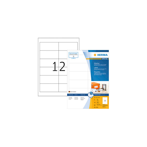 4008705107815 - Etiketten Special 10781 weiß 97x423mm rechteckig 4008705107815 960 Stück