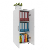 Aktenschrank Ulas, 918433 weiß 2 Fachböden 49,0 x 34,0 x 108,0 cm