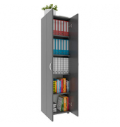 Aktenschrank Ulas, 918437 anthrazit 4 Fachböden 49,0 x 34,0 x 178,0 cm