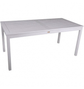 Gartentisch Malmö weiß rechteckig 80,0 x 165,0 x 75,0 cm