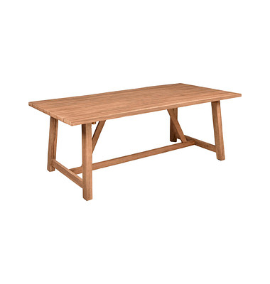 Garden Pleasure Gartentisch Oakland braun rechteckig 100,0 x 200,0 x 75,0 cm