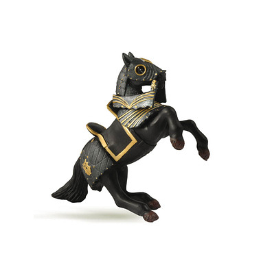 papo FantasyMittelalter 39276 schwarzes Pferd mit Rüstung Spielfigur papo FantasyMittelalter 39276 schwarzes Pferd mit Rüstung Spielfigur
