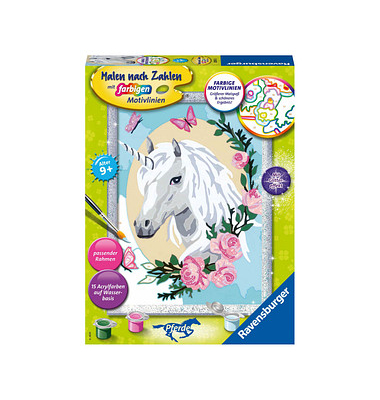 Ravensburger Malen-nach-Zahlen Einhorntraum mehrfarbig