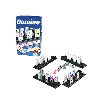 Schmidt MBS Domino in Metalldose Geschicklichkeitsspiel