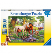 Wildpferde am Fluss Puzzle 300 Teile
