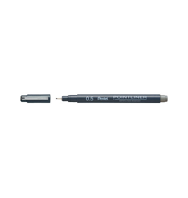 Pentel Pointliner Fineliner grau 0,5 mm