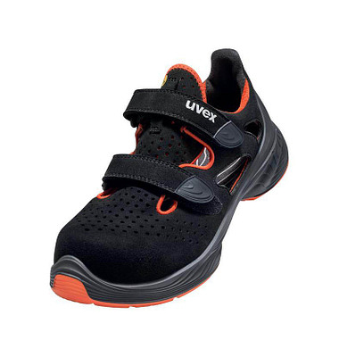 Sicherheitssandalen 68488, S1, SRC, ESD, Unisex, schwarz/orange
