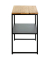 Beistelltisch 37337, 60cm (H), 45x35cm (BxT), rechteckig, eiche / schwarz