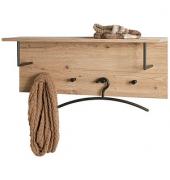 HAKU Möbel Wandgarderobe 37447 eiche Holz 4 Haken 80,0 x 30,0 cm
