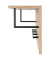 HAKU Möbel Wandgarderobe 37447 eiche Holz 4 Haken 80,0 x 30,0 cm