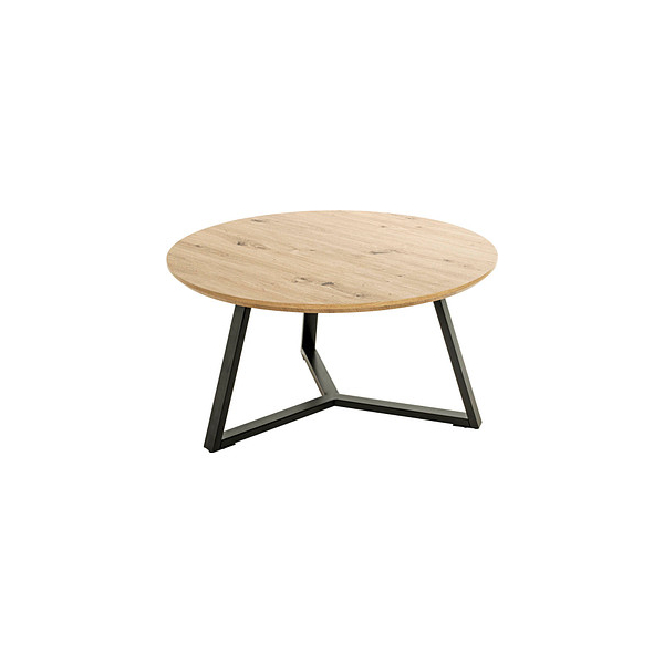 4001070374684 - Couchtisch 72cm (H) 80x80cm (BxT) rund eiche schwarz 4001070374684 HAKU Möbel 4001070374684 - Couchtisch 72cm (H) 80x80cm (BxT) rund eiche schwarz 4001070374684 HAKU Möbel