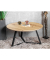 Couchtisch, 72cm (H), 80x80cm (BxT), rund, eiche / schwarz