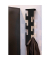 HAKU Möbel Wandgarderobe 47506 schwarz Metall 6 Haken 15,0 x 60,0 cm