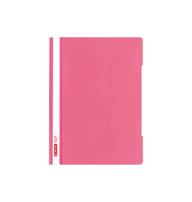 herlitz Schnellhefter Quality Kunststoff pink DIN A4