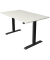 Sitz-Steh-Schreibtisch Move 1, elektrisch höhenverstellbar, 74-123cm (H), 140x80cm (BxT), rechteckig, weiß / anthrazit