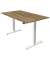 Sitz-Steh-Schreibtisch Move 1, elektrisch höhenverstellbar, 74-123cm (H), 140x80cm (BxT), rechteckig, eiche / weiß