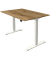 Sitz-Steh-Schreibtisch Move 1, elektrisch höhenverstellbar, 74-123cm (H), 120x80cm (BxT), rechteckig, eiche / weiß