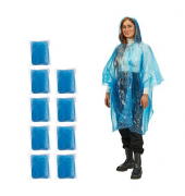 Regenponcho, blau, Größe Einheitsgröße