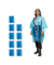 Regenponcho, blau, Größe Einheitsgröße